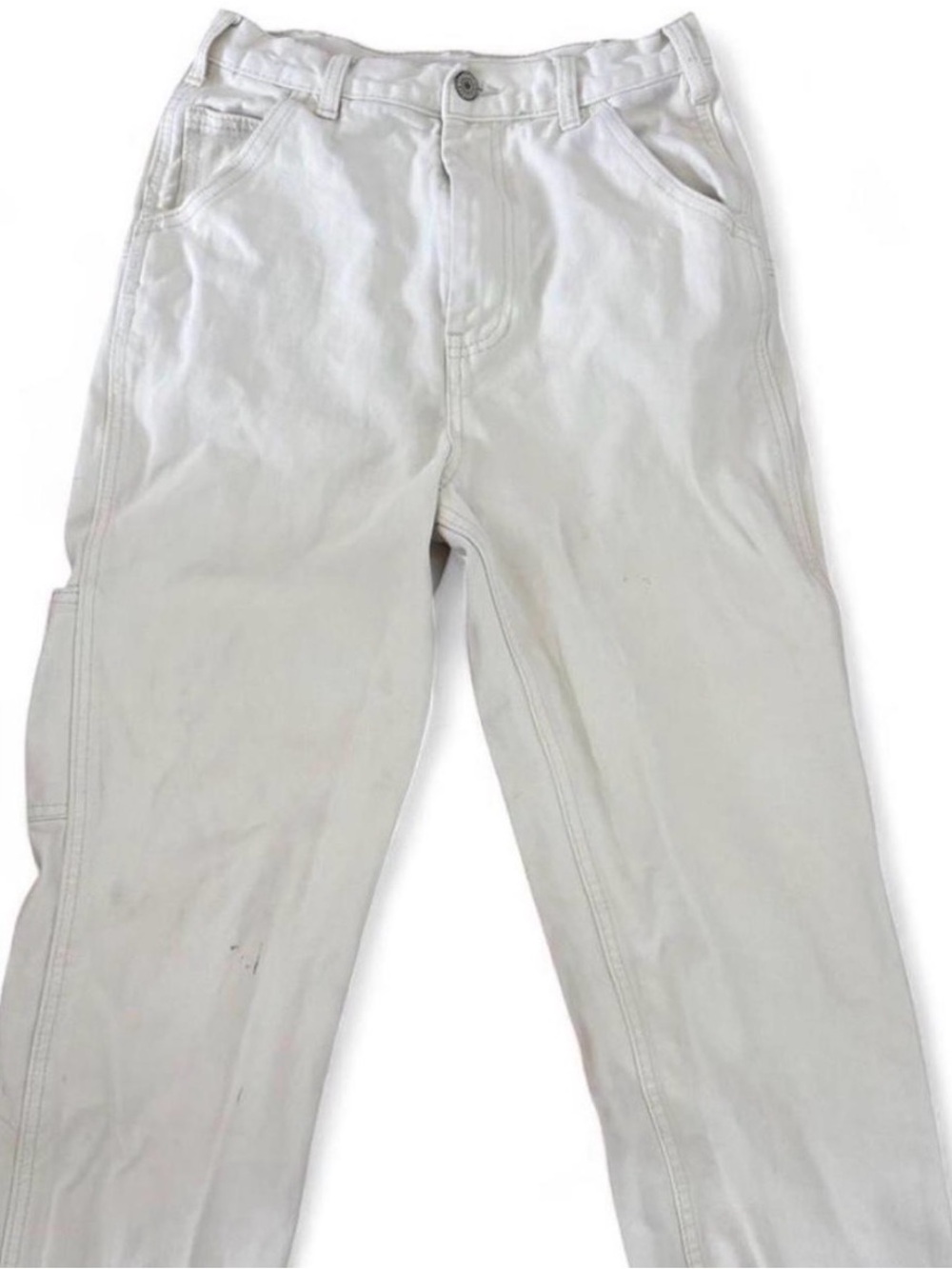 Brandy Melville White Straight Leg Pants
